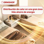 Calefactor eléctrico portátil con termostato digital ajustable, control de temperatura entre 15°C y 32°C