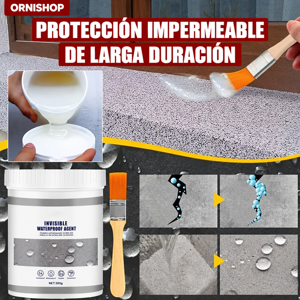 Aplicación de WaterPro™ sellador impermeable sobre diversas superficies del hogar