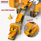 Detalle de las piezas y destornillador manual del kit educativo Montessori para construcción