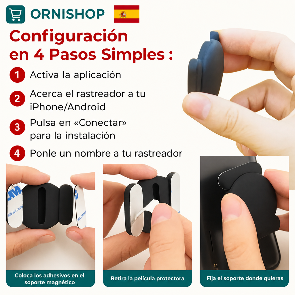 Rastreador GPS antirrobo de diseño discreto con batería de larga duración para coches y motos