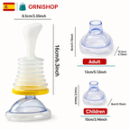 Kit completo LIFEGUARD con dispositivo portátil, mascarillas de diferentes tamaños y manual de instrucciones para primeros auxilios.