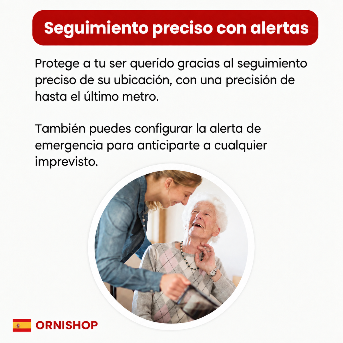 Rastreador GPS para Personas Mayores – Sin Cuotas Mensuales – iPhone y Android