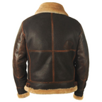 Vista frontal de chaqueta bomber masculina con cremalleras y puños elásticos