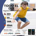 Smartwatch deportivo para niños con correa de silicona resistente en varios colores
