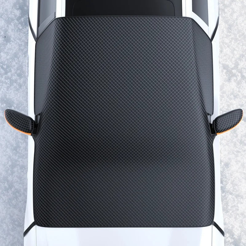 Detalle del resistente tejido Oxford de la cubierta magnética IceCover™ para coche