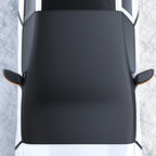 Detalle del resistente tejido Oxford de la cubierta magnética IceCover™ para coche
