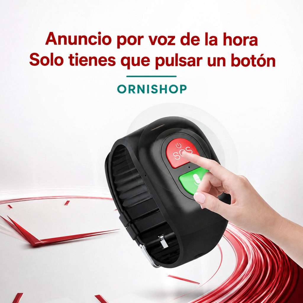 Reloj GPS con resistencia al agua IPX7 y seguimiento de constantes vitales