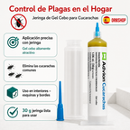 Jeringa de gel cebo para cucarachas, fácil de usar en rincones y grietas del hogar
