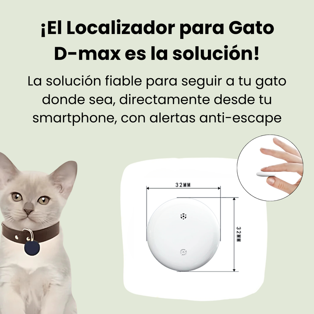 Localizador GPS para animales con autonomía de 12 meses y pila CR2032 incluida
