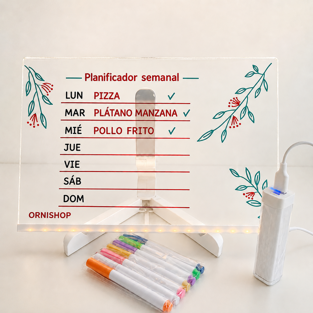 Mesa Luminosa LED Infantil | Tableta Creativa Reutilizable para Dibujo y Aprendizaje