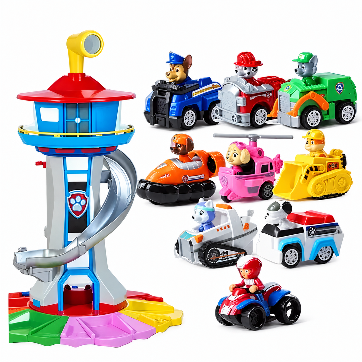 Conjunto de Vehículos PawPatrol - Pack Completo con Figuras