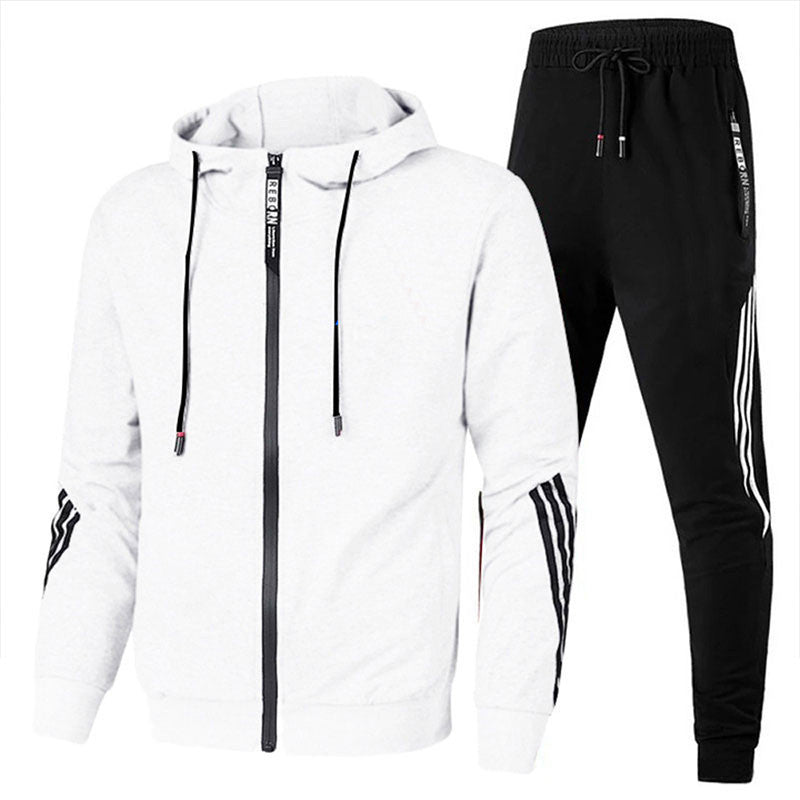Vista frontal del chándal masculino disponible en múltiples tallas y colores