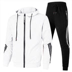 Vista frontal del chándal masculino disponible en múltiples tallas y colores