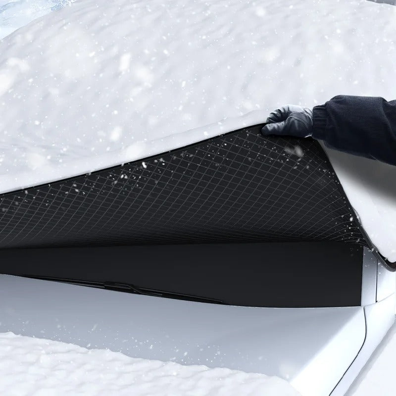 Instalación rápida y sencilla de la cubierta antinieve magnética IceCover™ en el parabrisas