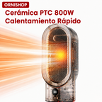 Calefactor compacto enchufado a la pared, funcionamiento silencioso y bajo consumo energético para ahorro en facturas