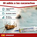 Gel profesional contra cucarachas en jeringa desechable de 30 g, ideal para interiores