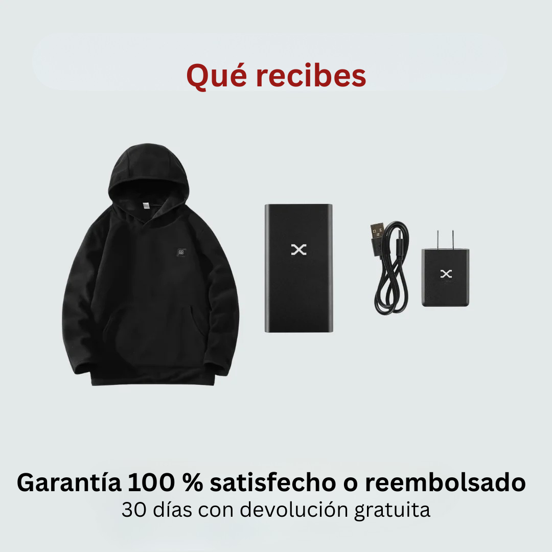 Sudadera calefactable Ornishop X especificaciones técnicas y características