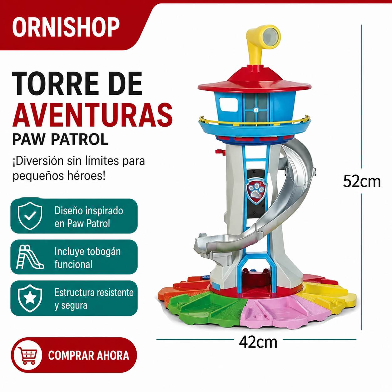Set completo PawPatrol con 9 figuras y vehículos, ideal para regalo y juego creativo en niños desde 4 años