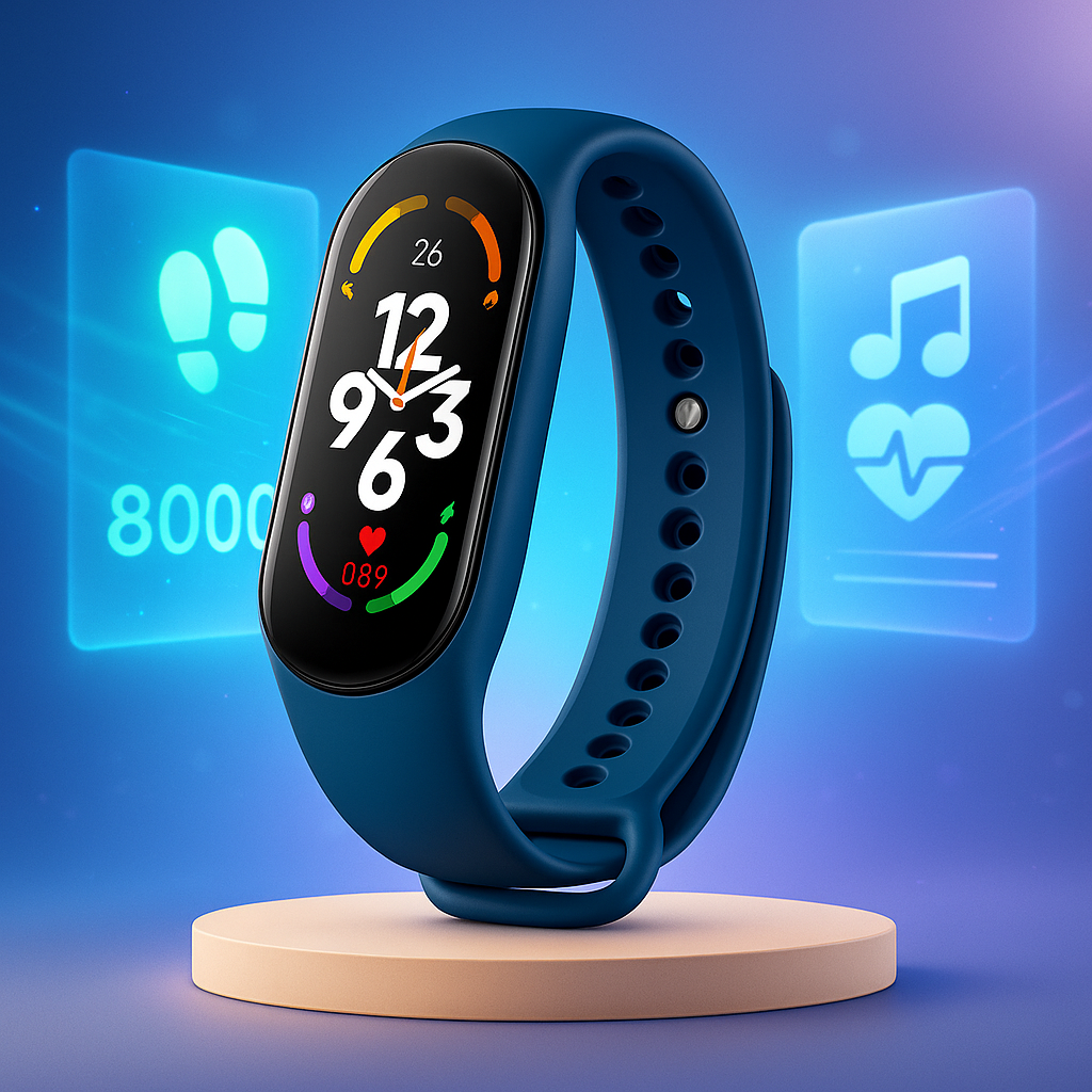 Niño usando el smartwatch deportivo infantil durante actividad física al aire libre