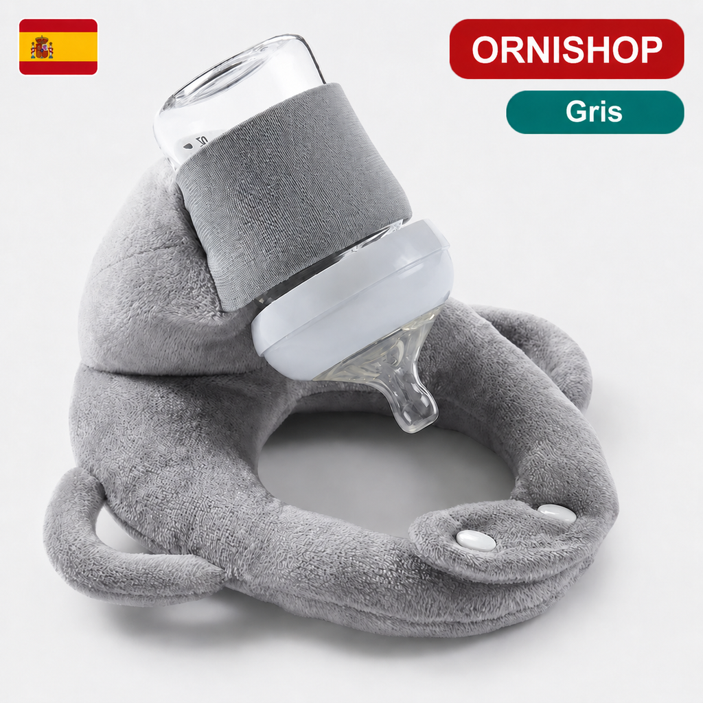 Cojín Portabiberón Manos Libres – Alimentación Autónoma para Bebés