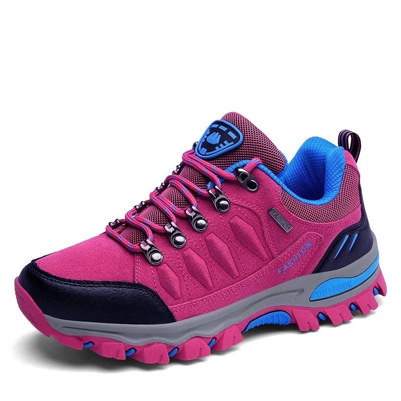 Botas técnicas de trekking ORNISHOP para mujer con cordones de ajuste rápido y protección impermeable