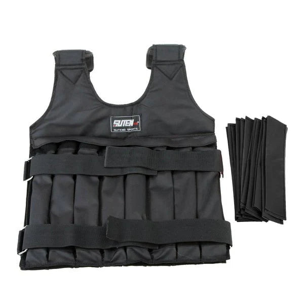 Sistema de ajuste con velcro del chaleco con peso de 20 kg