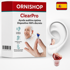 Controles de volumen ajustables del audífono ClearPro para personalizar la experiencia auditiva