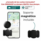 Rastreador GPS para perros y gatos con soporte tipo AirTag y pack de 5 pilas incluidas