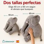 Cojín Elefante de Peluche | Suave, Mullido y Perfecto para Descanso y Juegos de Bebés