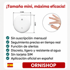 Rastreador GPS infantil con accesorios incluidos: soportes estándar y magnético, pack de pilas