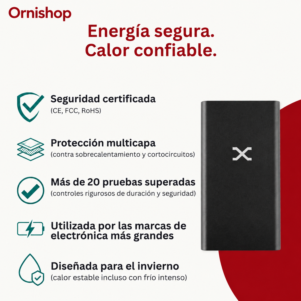 Persona usando la sudadera calefactable Ornishop X en actividades al aire libre
