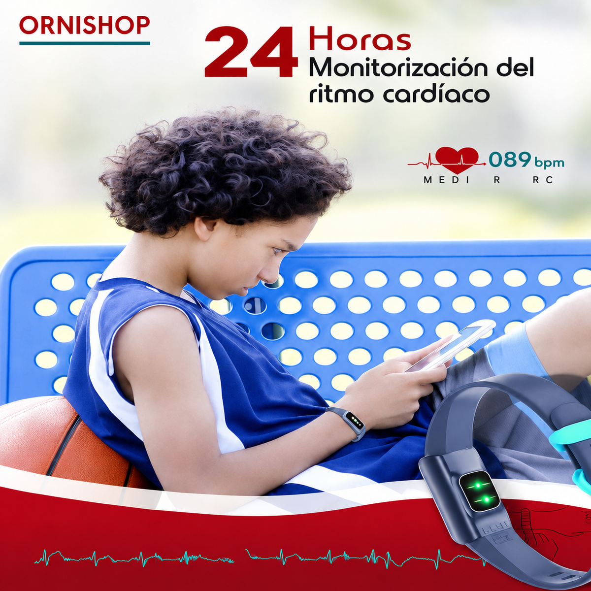 Smartwatch Deportivo Infantil con GPS y Monitor Cardíaco