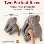 Cojín elefante de peluche en color rosa para bebé