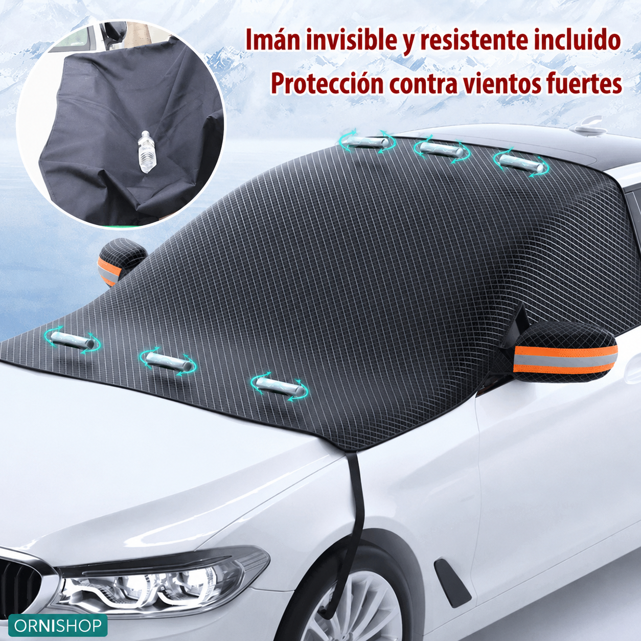 IceCover™ - Cubierta Antinieve Magnética para Coche