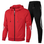 Detalle de costuras y calidad del material del conjunto deportivo masculino