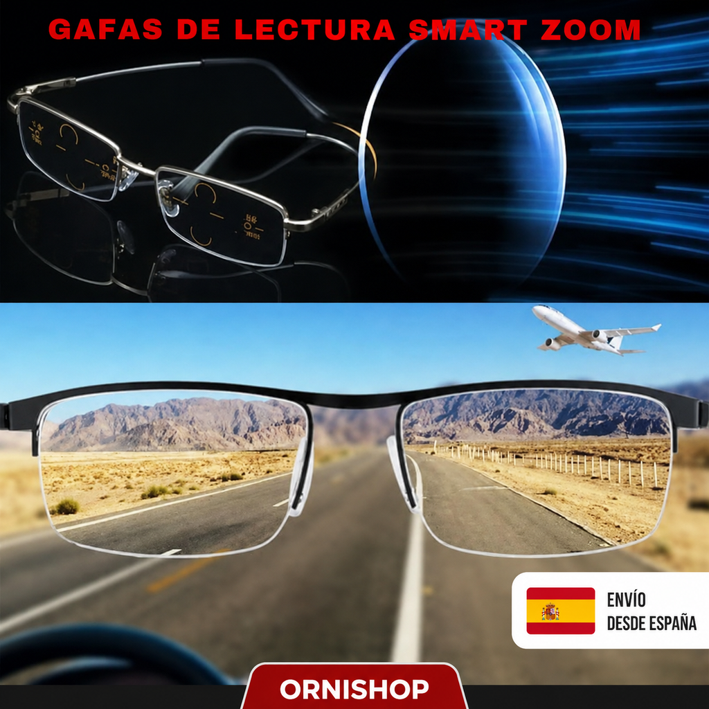 Lentes progresivas inteligentes adaptándose automáticamente a diferentes condiciones de luz