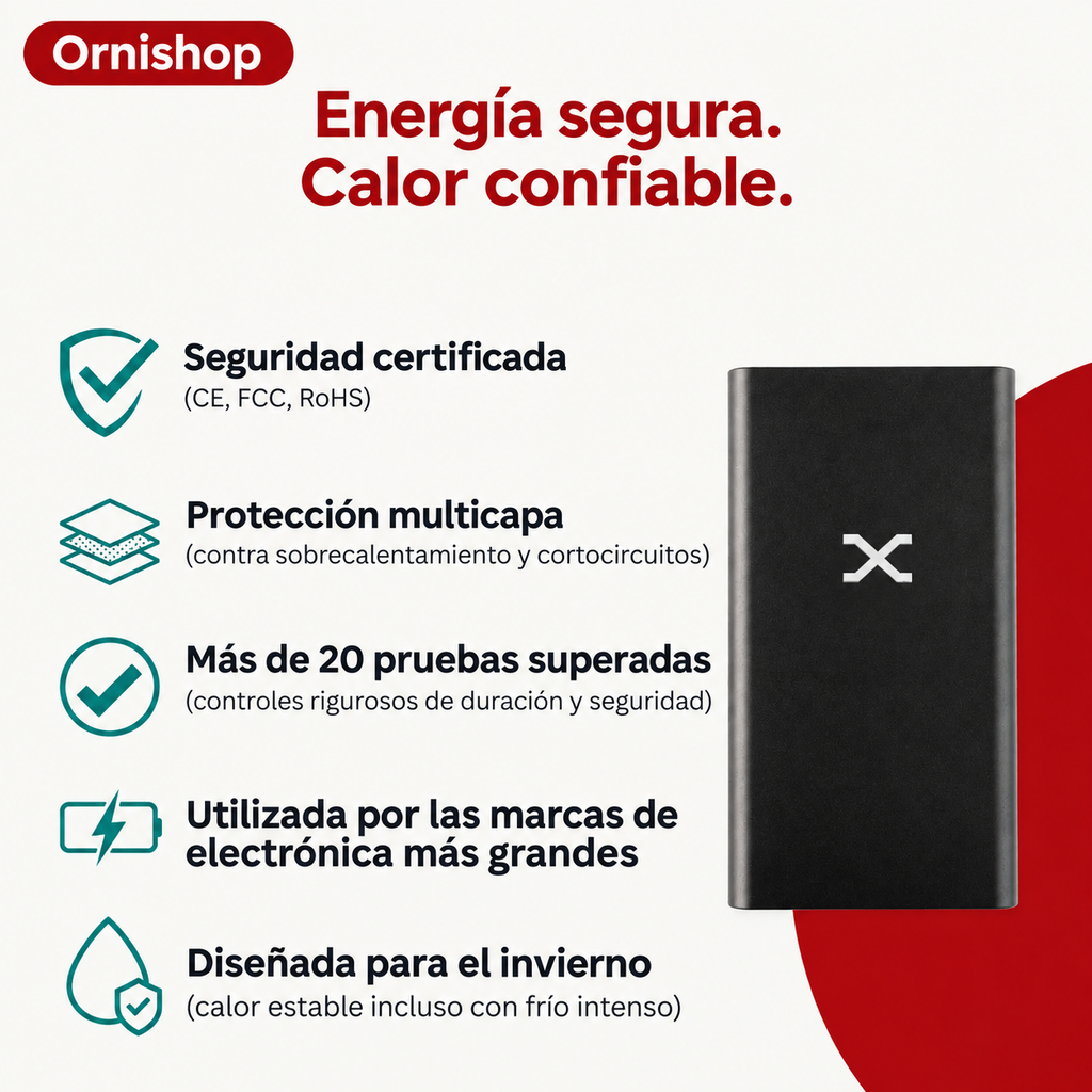 Sudadera con calefacción Ornishop X disponible en múltiples tallas y colores