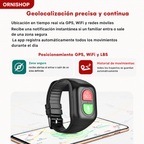 Smartwatch 4G con GPS y botón de emergencia garantizando protección continua