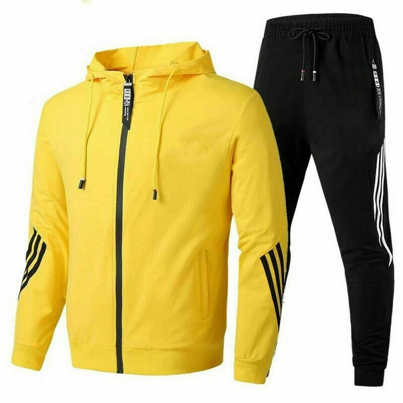 Chándal completo para hombre mostrando versatilidad de uso deportivo y casual