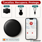 Usuario verificando localización en tiempo real de su bicicleta mediante app Find My en smartphone