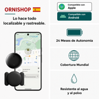 Dispositivo de seguimiento GPS para mascotas resistente al agua IP67 y polvo
