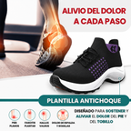 Zapatillas Orthofit en color azul marino con soporte para espolón calcáneo y artritis.
