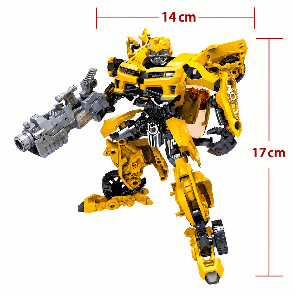 Robot Transformable Optimus y Bumblebee – Figura Articulada para Niños +5 Años