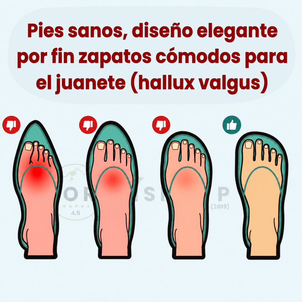 Detalle del tejido transpirable de alta calidad de las zapatillas OrthoPro