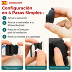 Gato con dispositivo GPS compacto en collar para seguimiento sin suscripción