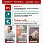 Smartwatch 4G con GPS y Botón de Emergencia – Seguridad y Monitorización para Personas Mayores