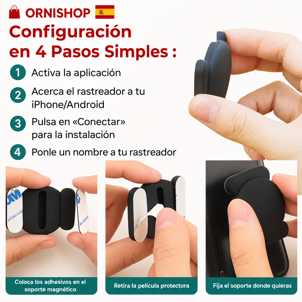 Localizador GPS sin suscripción para mayores, activación inmediata y configuración sencilla desde el smartphone.
