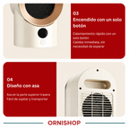 Calefactor Portátil Compacto con Ventilador – ORNISHOP