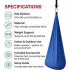 Sistema de suspensión seguro del columpio sensorial interior