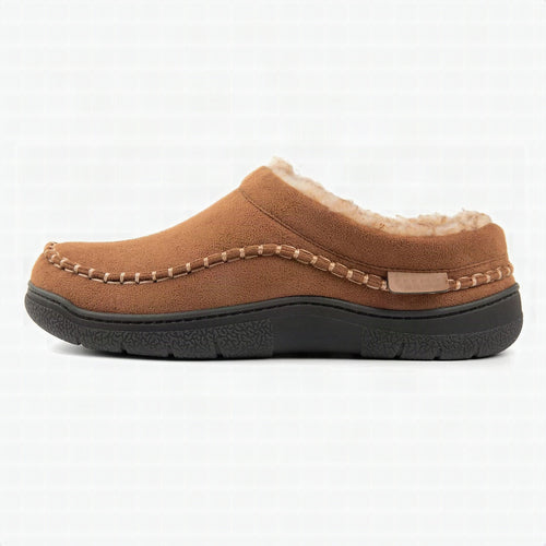 Zapatillas ortopédicas de casa para hombre con diseño mocasín y soporte plantar integrado